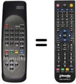 Télécommande équivalente Toshiba TW14R21S