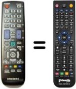 Télécommande équivalente Samsung UE26D4003