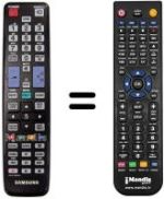 Gleichwertige Fernbedienung Samsung UE46D6510