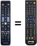 Télécommande équivalente Samsung UE40ES6200