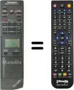 Replacement remote control Panasonic VEQ1100
