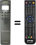 Replacement remote control Panasonic VEQ1473
