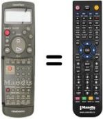 Télécommande équivalente Daewoo DVR-G892 HIFI