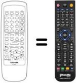 Télécommande équivalente Toshiba V828G