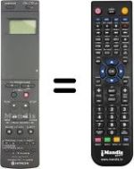 Télécommande équivalente Hitachi VT546E