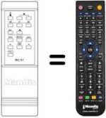 Télécommande équivalente REMCON1218