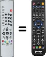 Télécommande équivalente United UTV4121XNSL SILVER