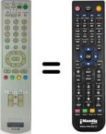 Télécommande équivalente Sony VTXD800E