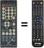 Replacement remote control MAJESTIC DVD188