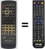 Télécommande équivalente Pioneer DV525