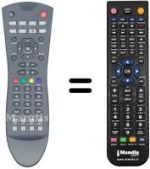 Télécommande équivalente Vestel STM300 HD