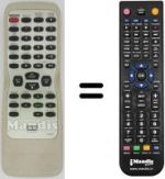 Télécommande équivalente Funai F100DB