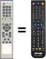 Télécommande équivalente Ferguson HF8800 HD