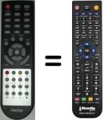 Télécommande équivalente Fonestar RDS581W HD