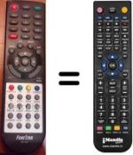 Télécommande équivalente Fonestar RDT890 HD