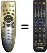 Gleichwertige Fernbedienung Homecast T3102
