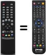 Gleichwertige Fernbedienung Homecast HS 9000 CI PVR