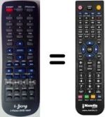 Gleichwertige Fernbedienung i-Joy I-VISION-DVD1006 (V. 2015)