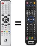 Télécommande équivalente Inverto IDL6651N