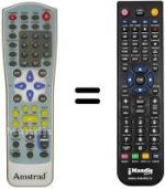 Gleichwertige Fernbedienung Amstrad D230