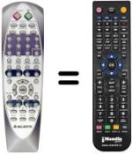 Replacement remote control AUDIOLA DVX 2013