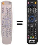 Télécommande équivalente Bluesky DVD5.1