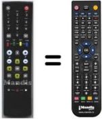 Télécommande équivalente RC662