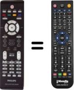 Télécommande équivalente Philips DVD-R3577H