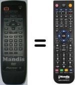 Télécommande équivalente Pioneer DV515