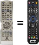 Télécommande équivalente RC-829A