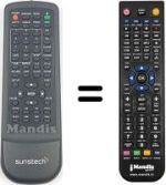 Télécommande équivalente MPMAN XV-D205