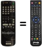 Télécommande équivalente RMT-D102P