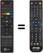 Télécommande équivalente Telesystem TSUP4K
