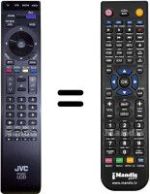 Replacement remote control JVC HVS57422