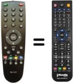 Télécommande équivalente HVS57508