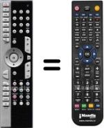 Télécommande équivalente Medion HVS53067