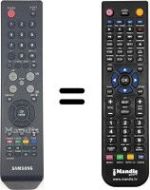 Gleichwertige Fernbedienung Samsung HVS54876
