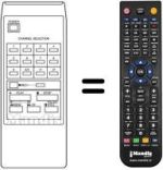 Télécommande équivalente HVS52670