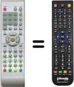 Télécommande équivalente Saivod HVS54877