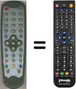 Télécommande équivalente HVS53329
