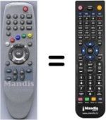 Télécommande équivalente HVS53350