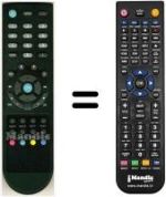 Télécommande équivalente HVS53395