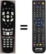 Télécommande équivalente HVS53477