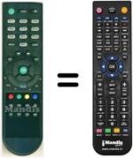 Télécommande équivalente HVS53436