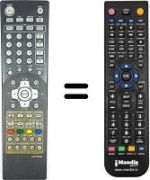 Télécommande équivalente HVS54879