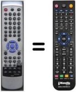 Télécommande équivalente HVS59608