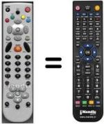 Télécommande équivalente HVS53500