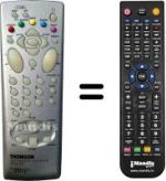 Télécommande équivalente HVS53336
