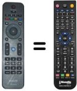 Télécommande équivalente HVS57475