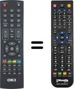 Télécommande équivalente Oki WHV12073